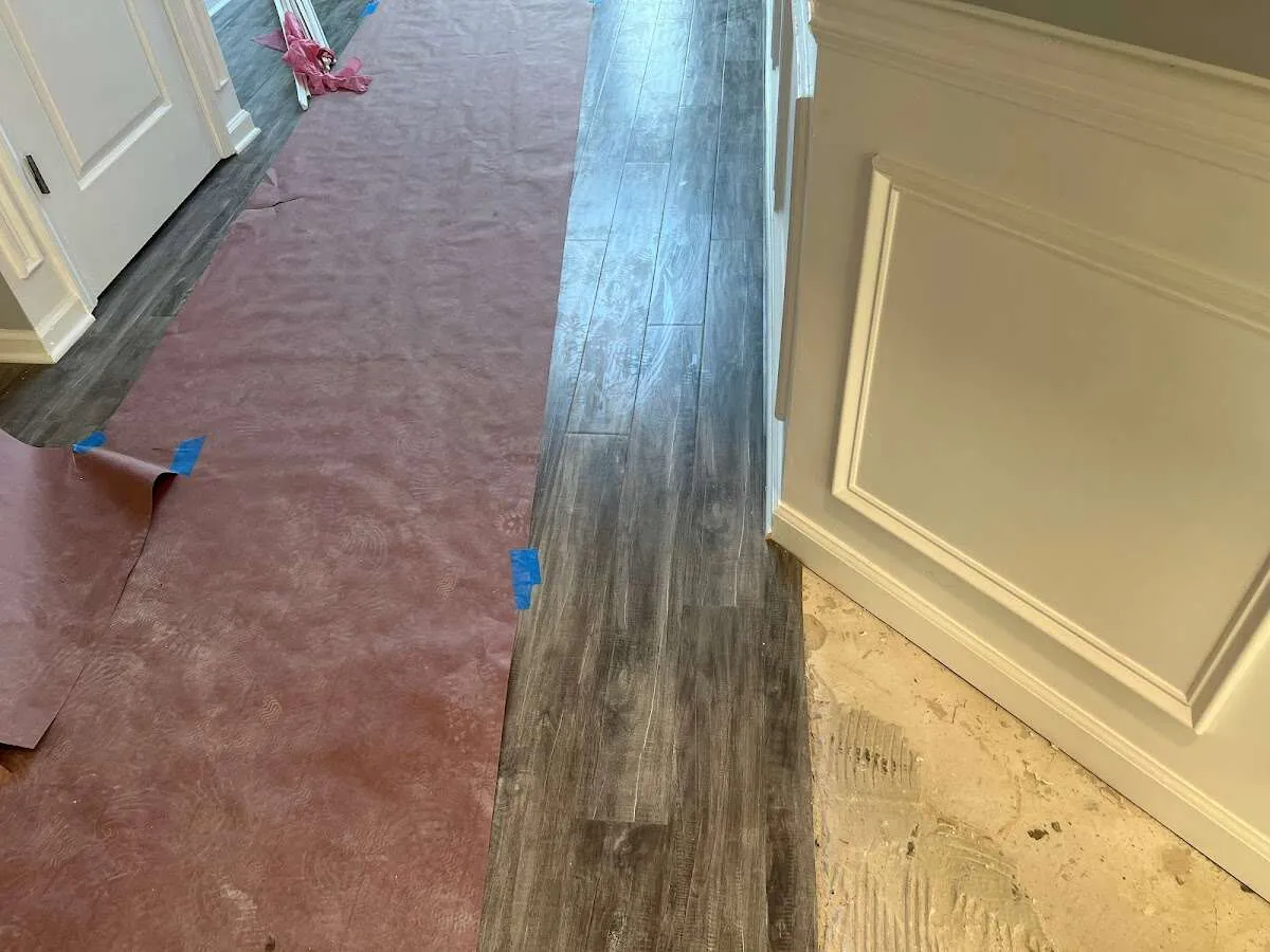 Completed marble shower restoration in Earl